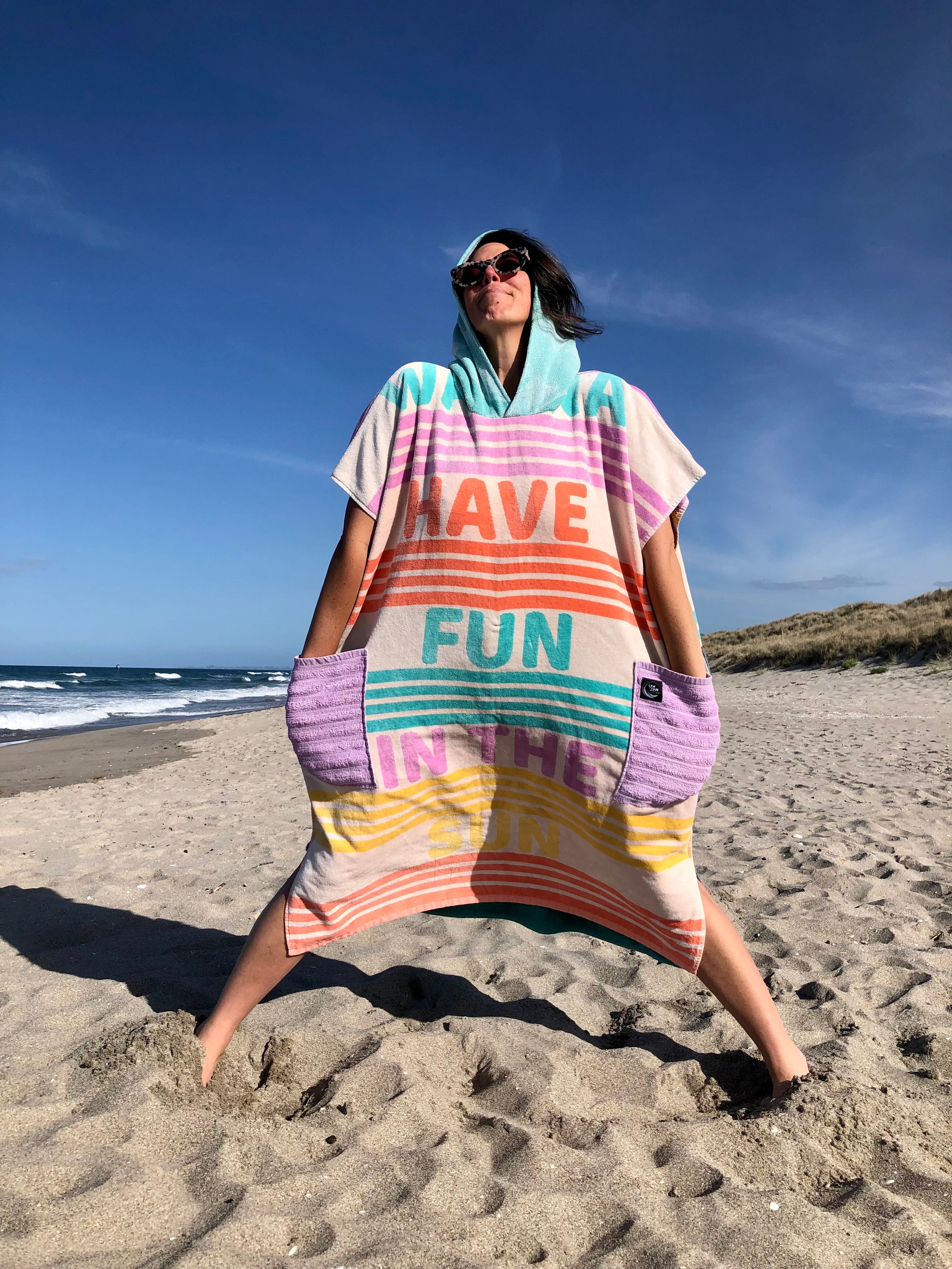 Towel Poncho - XL- Girly Fun