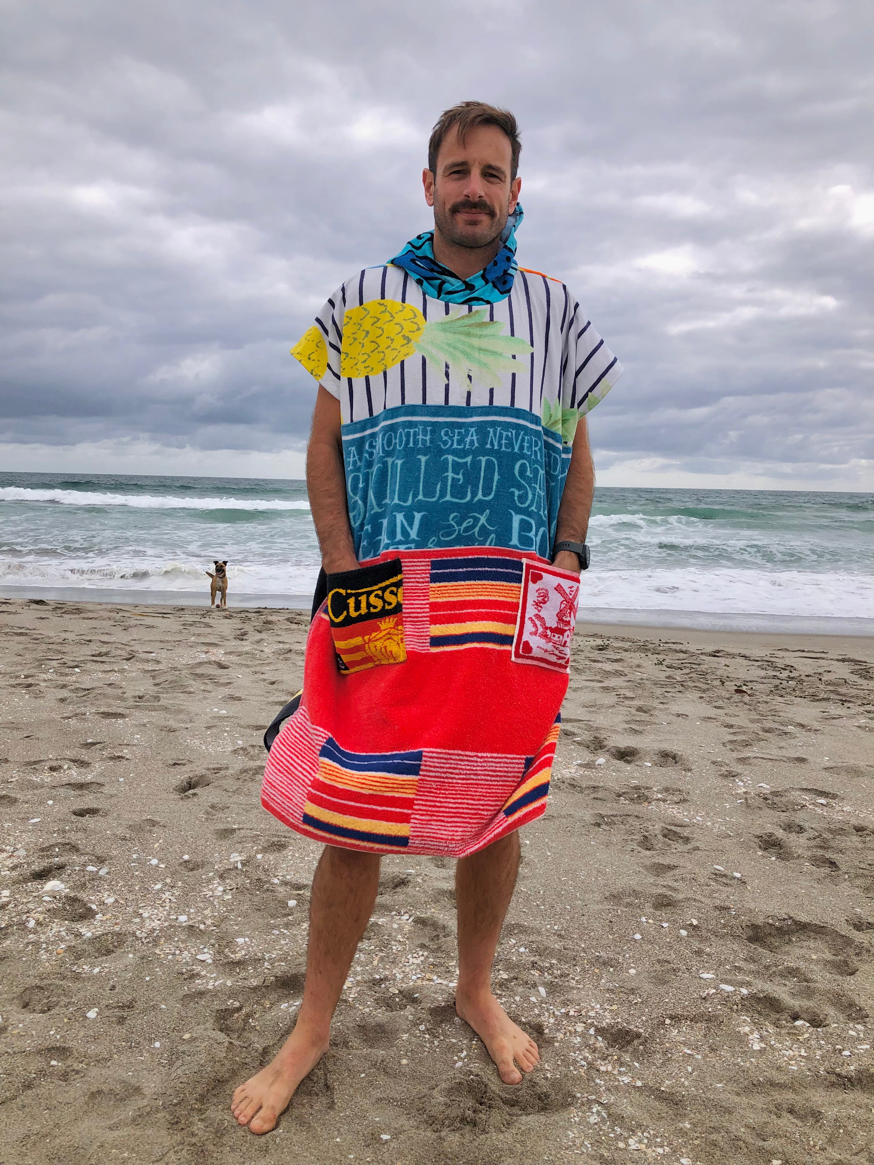 Towel Poncho - M/L - Sailor