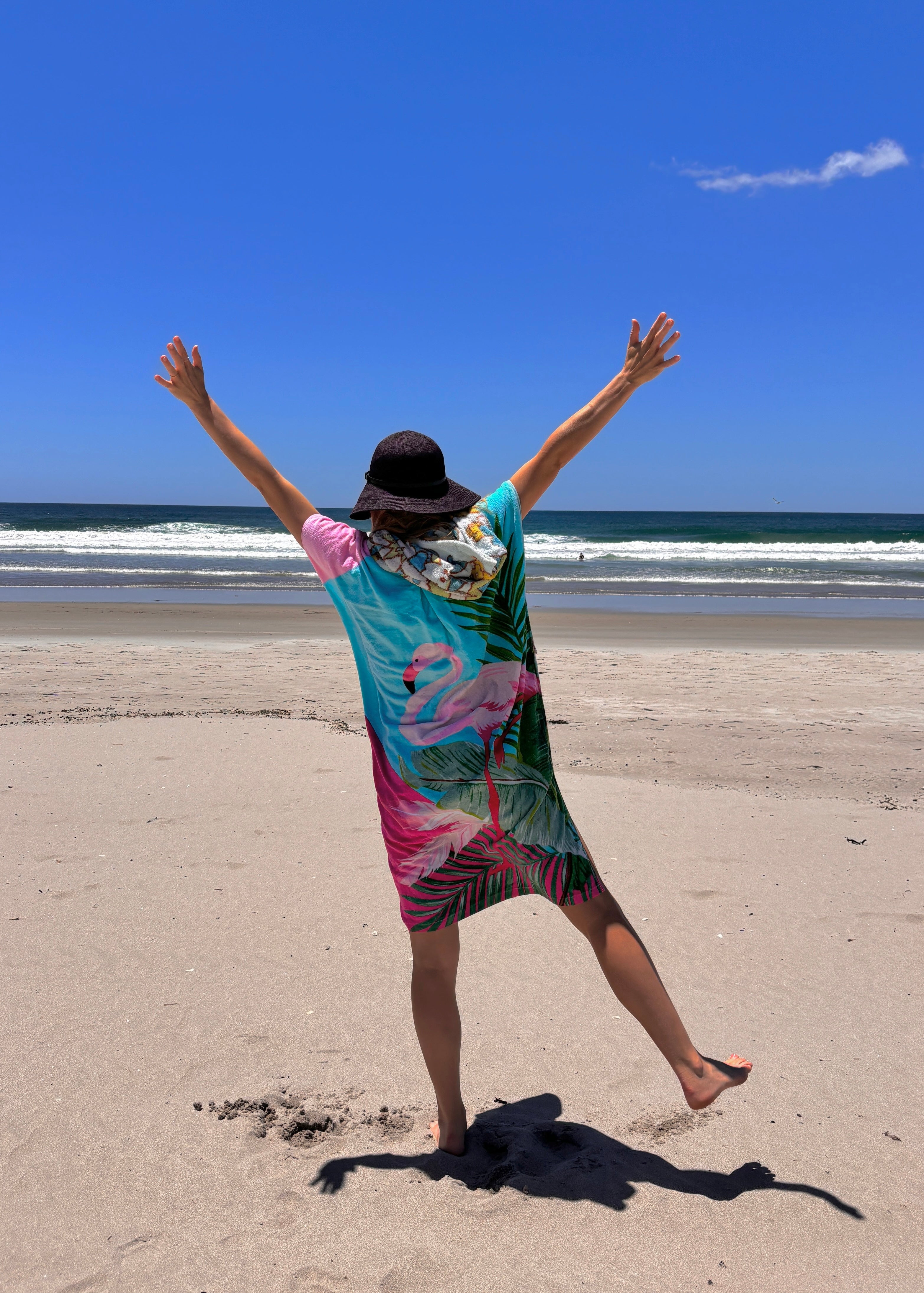 Towel Poncho - M - Tropicana