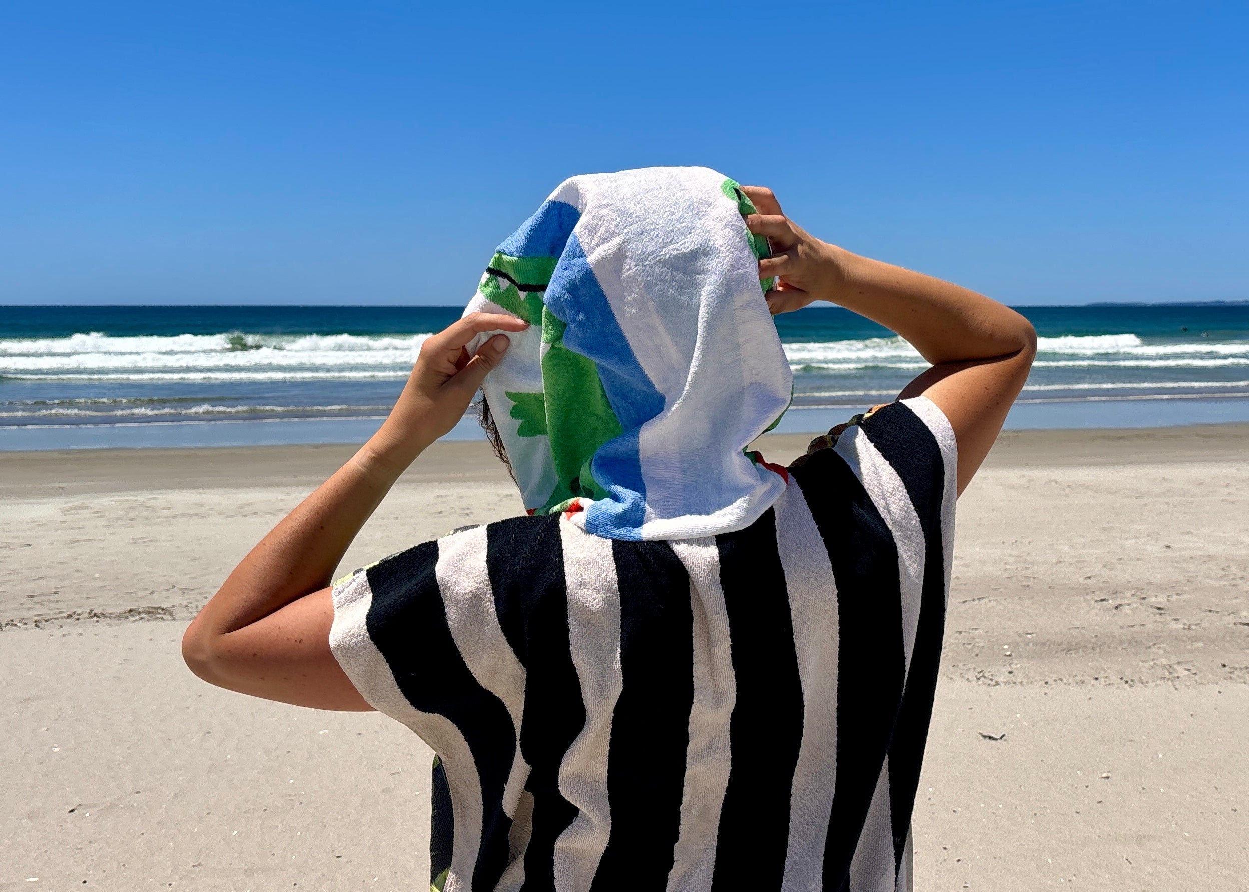 Towel Poncho - L - Jungle Bean Pole