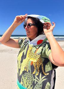 Towel Poncho - L - Jungle Bean Pole