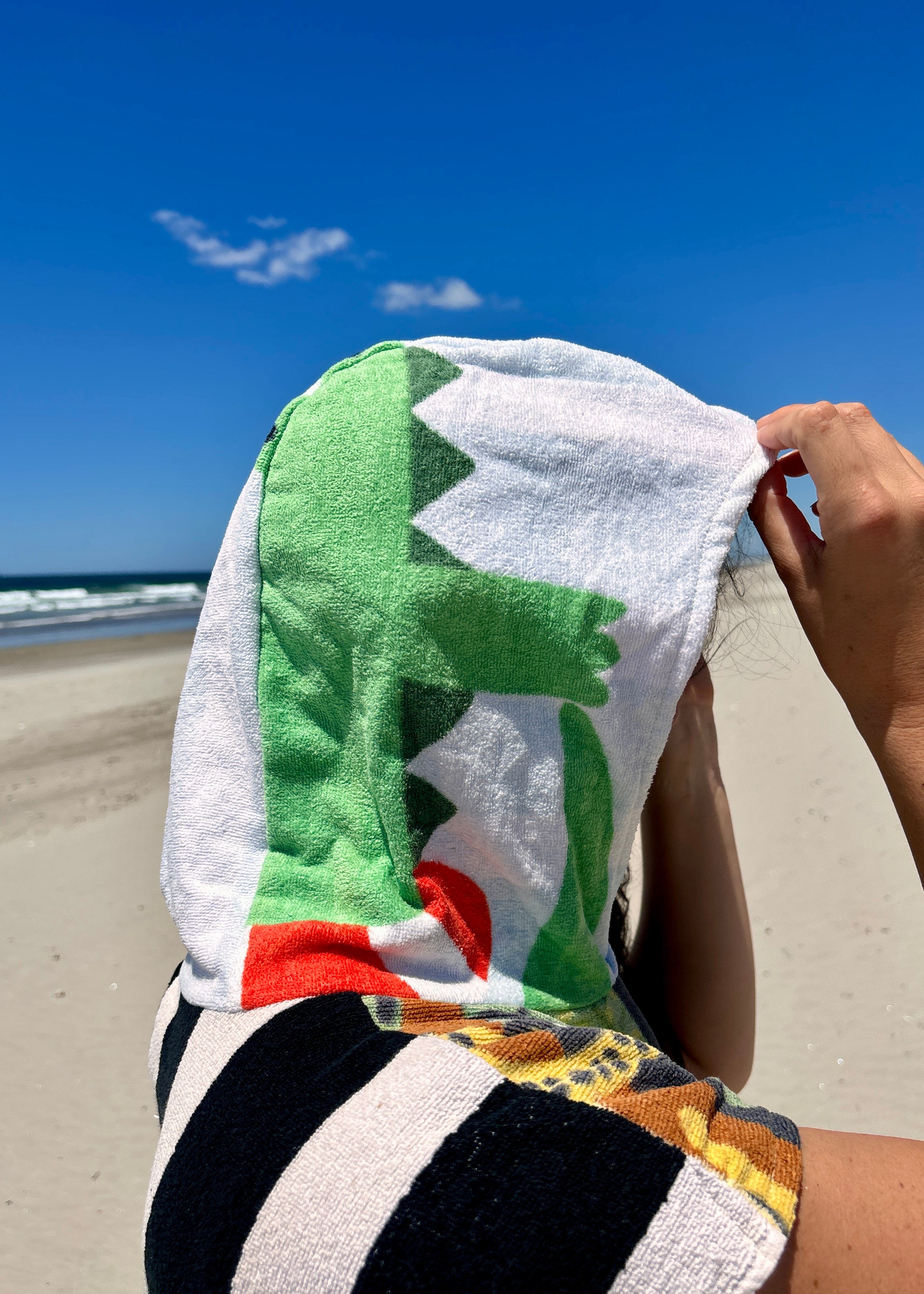 Towel Poncho - L - Jungle Bean Pole