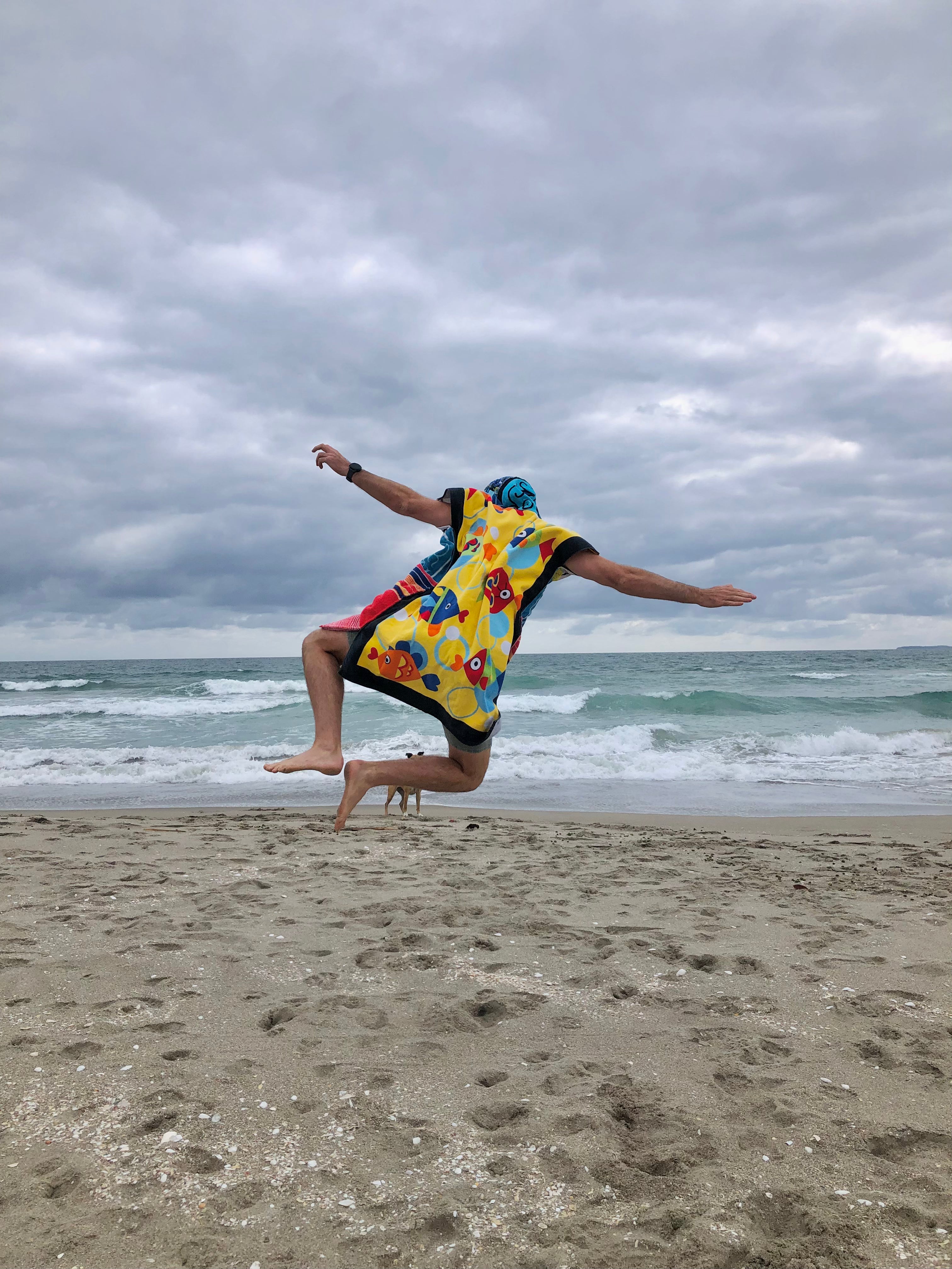 Towel Poncho - M/L - Sailor