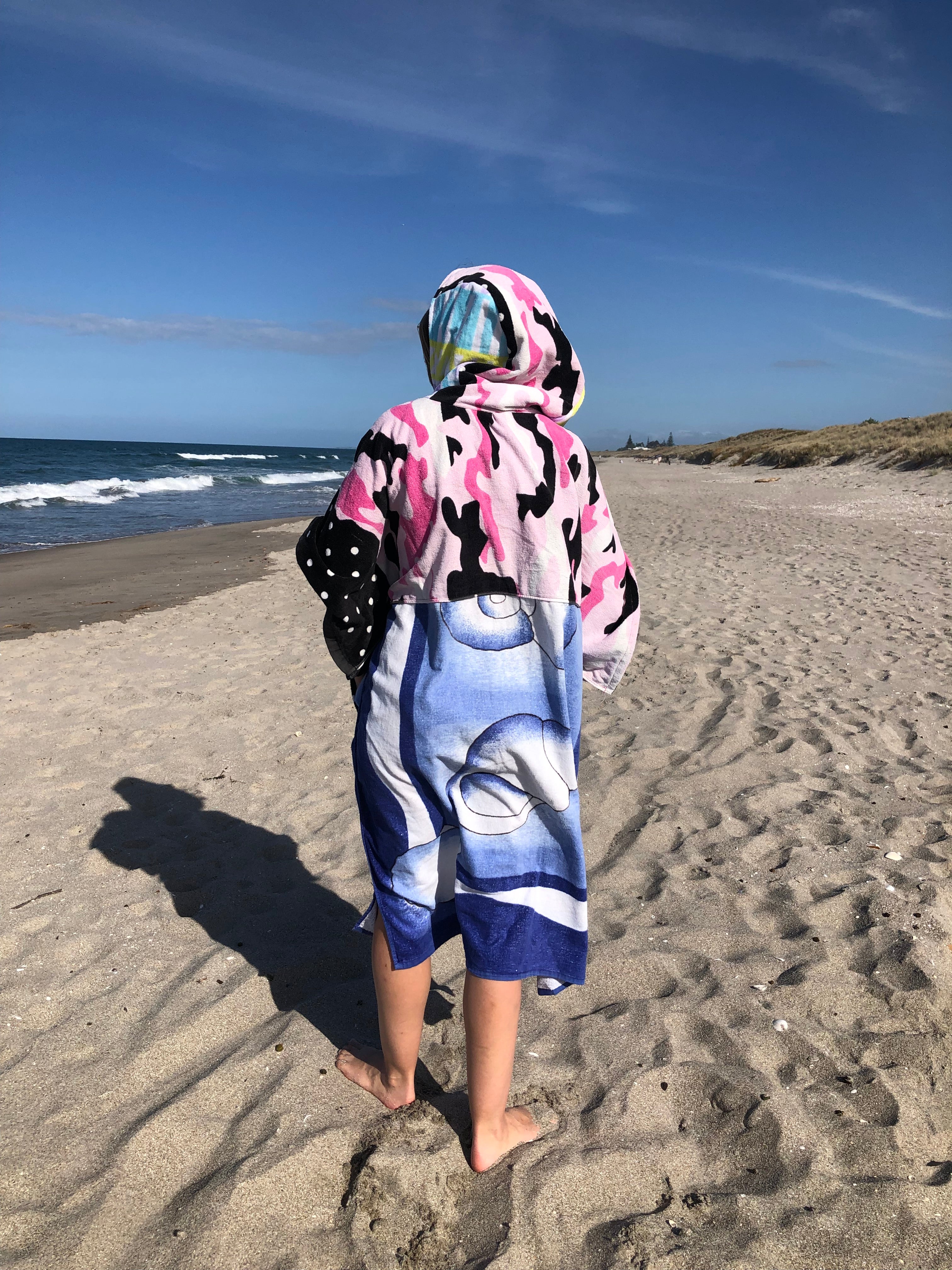Towel Poncho - L - Marshmallowcamo