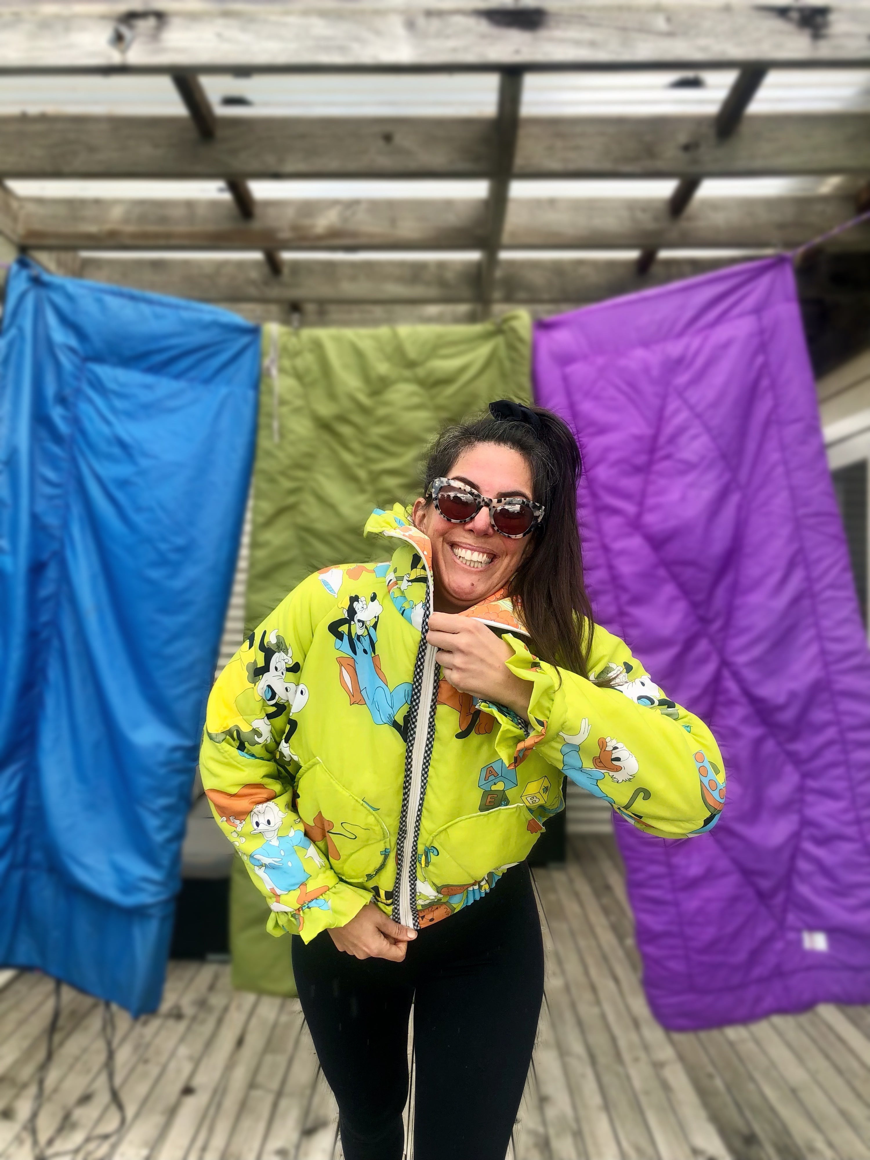 Puffy Jacket - S - Lime Disney