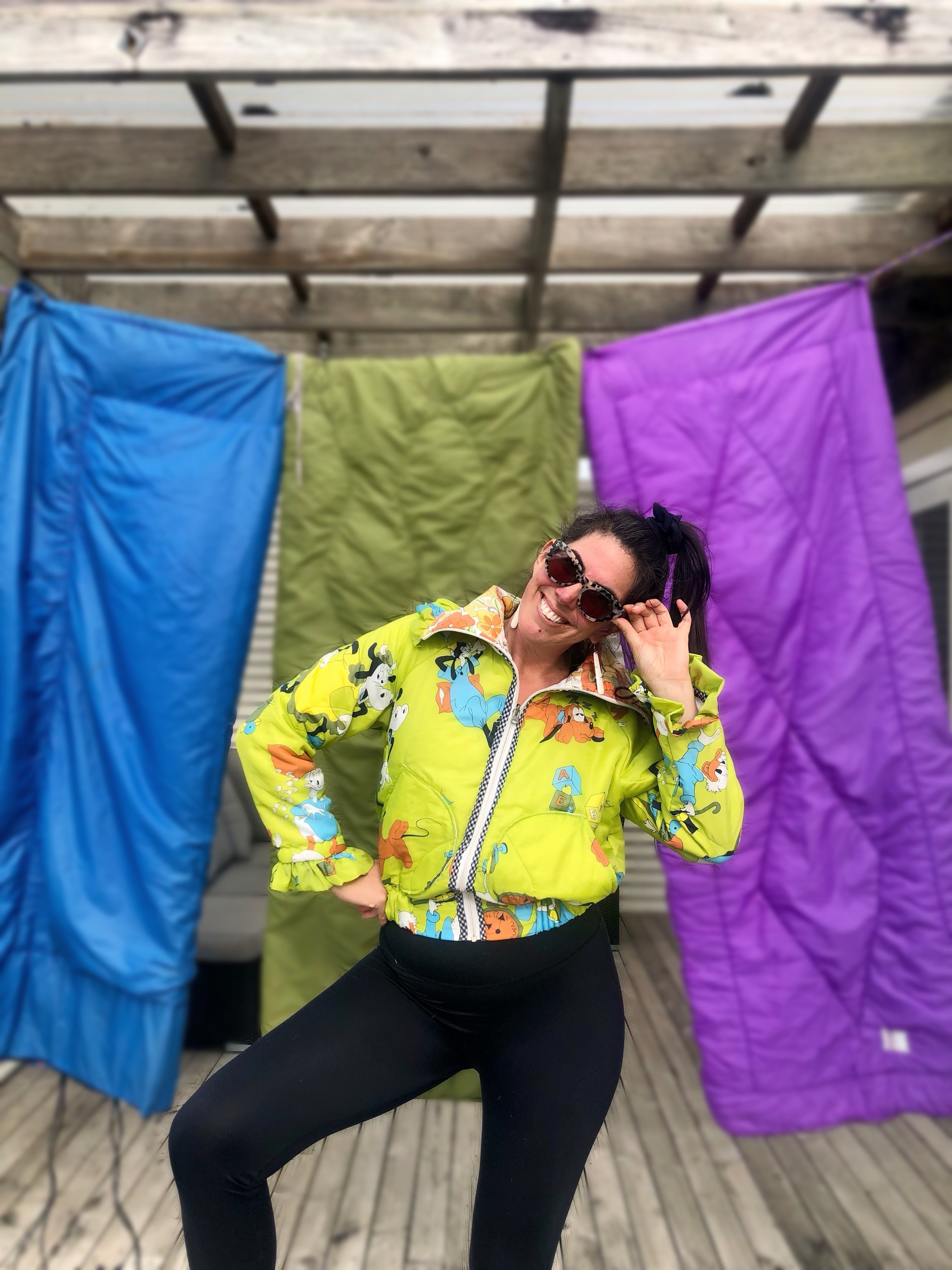 Puffy Jacket - S - Lime Disney