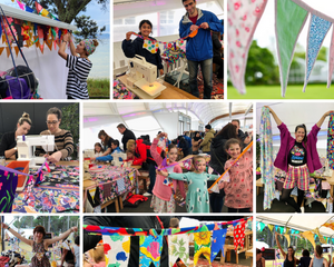 Sew your own SUMMER BUNTING FLAGS