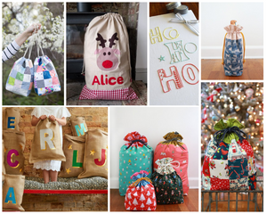 Sew your own REUSABLE GIFT BAGS