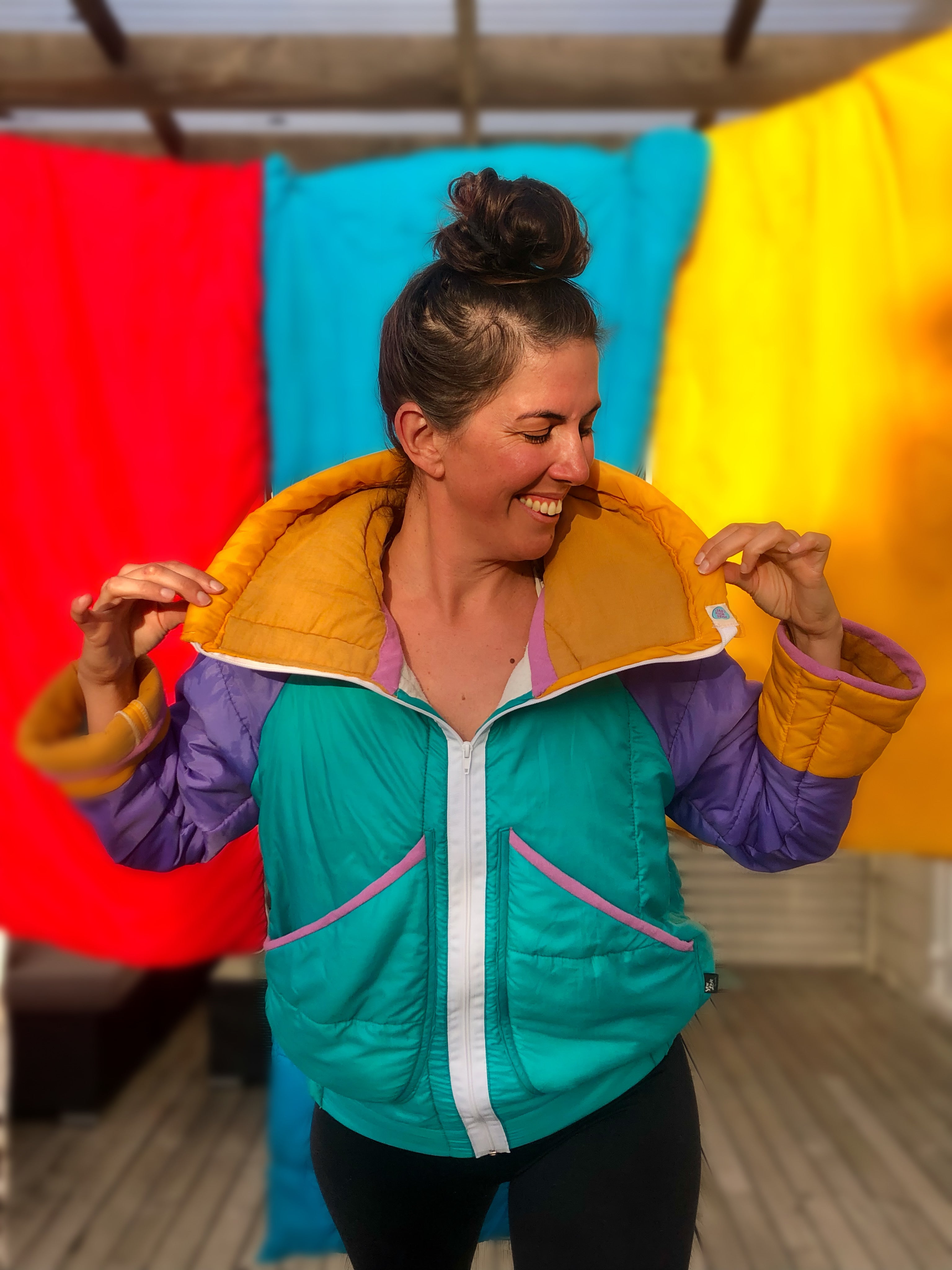 Puffy Jacket - L - Lilac Bomber