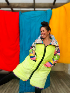 Puffy Jacket - L - Fluro Super Snuggler
